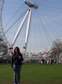 Nadia at the London Eye